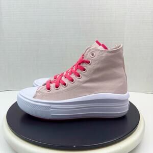 Converse Chuck Taylor All Star Womens 6.5 High Barely Rose Pink Platform Shoes